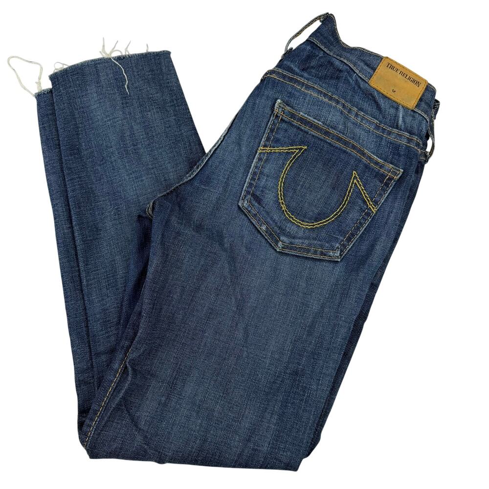 True Religion Distressed Skinny Jeans Size 25